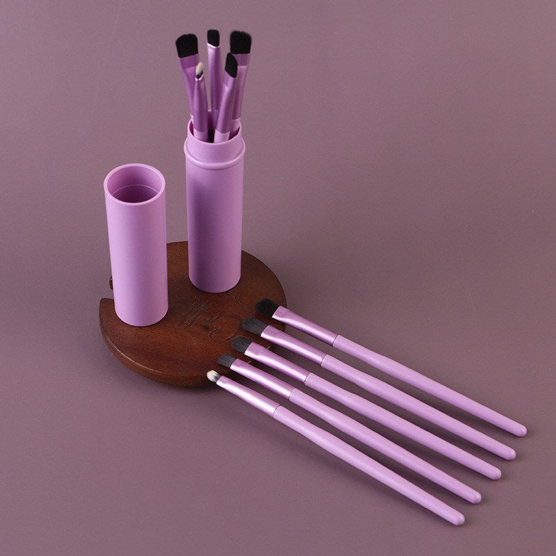 Makeup Brushes 3 Set 5Pcs Soft Bristles Cosmetic Brush Portable Eye Brushes for Women & Girls