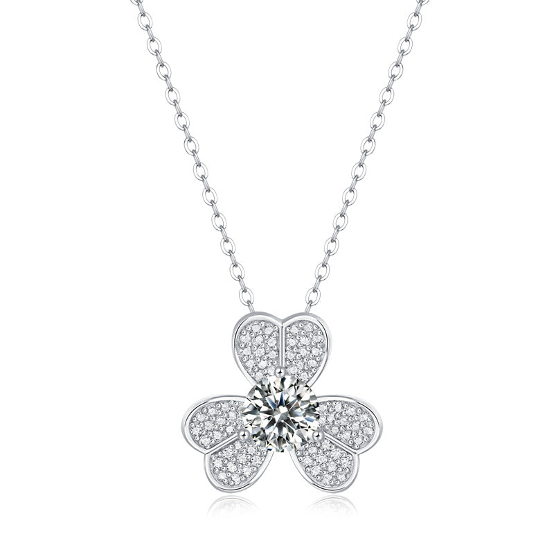 925 silver care Mo sang Diamond Pendant
