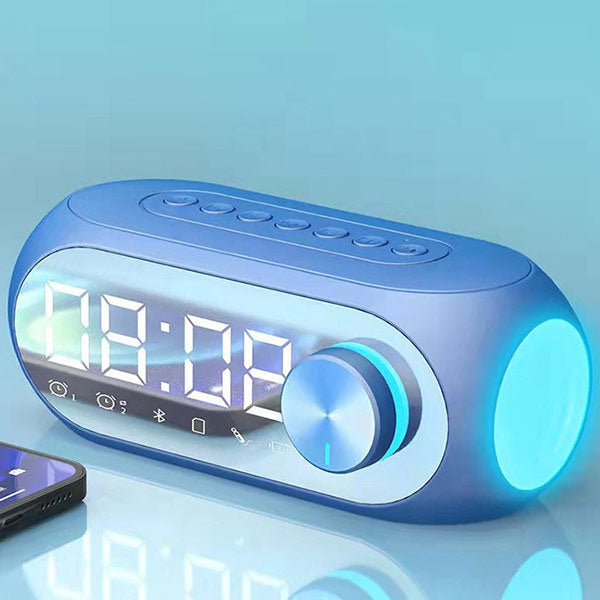 S8 Wireless Bluetooth Speaker HD Led Display Multifunction Stereo Bass Speakers Alarm Clock FM Radio TF Card Aux Music Playback.