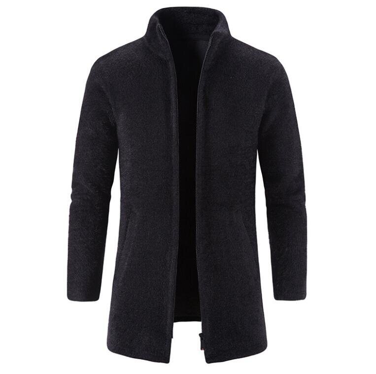 Men's Zipper Fleece Sweater Cardigan