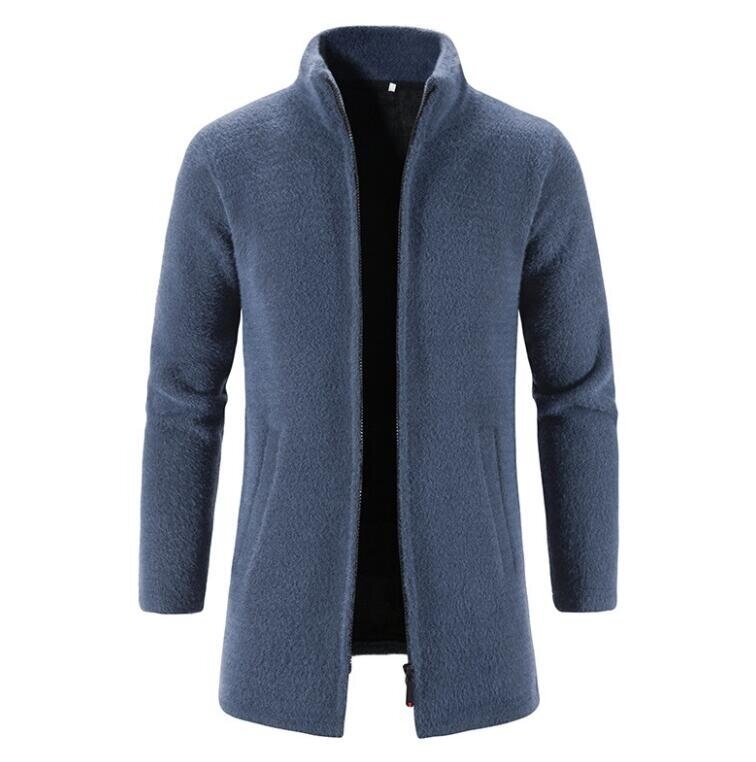 Men's Zipper Fleece Sweater Cardigan