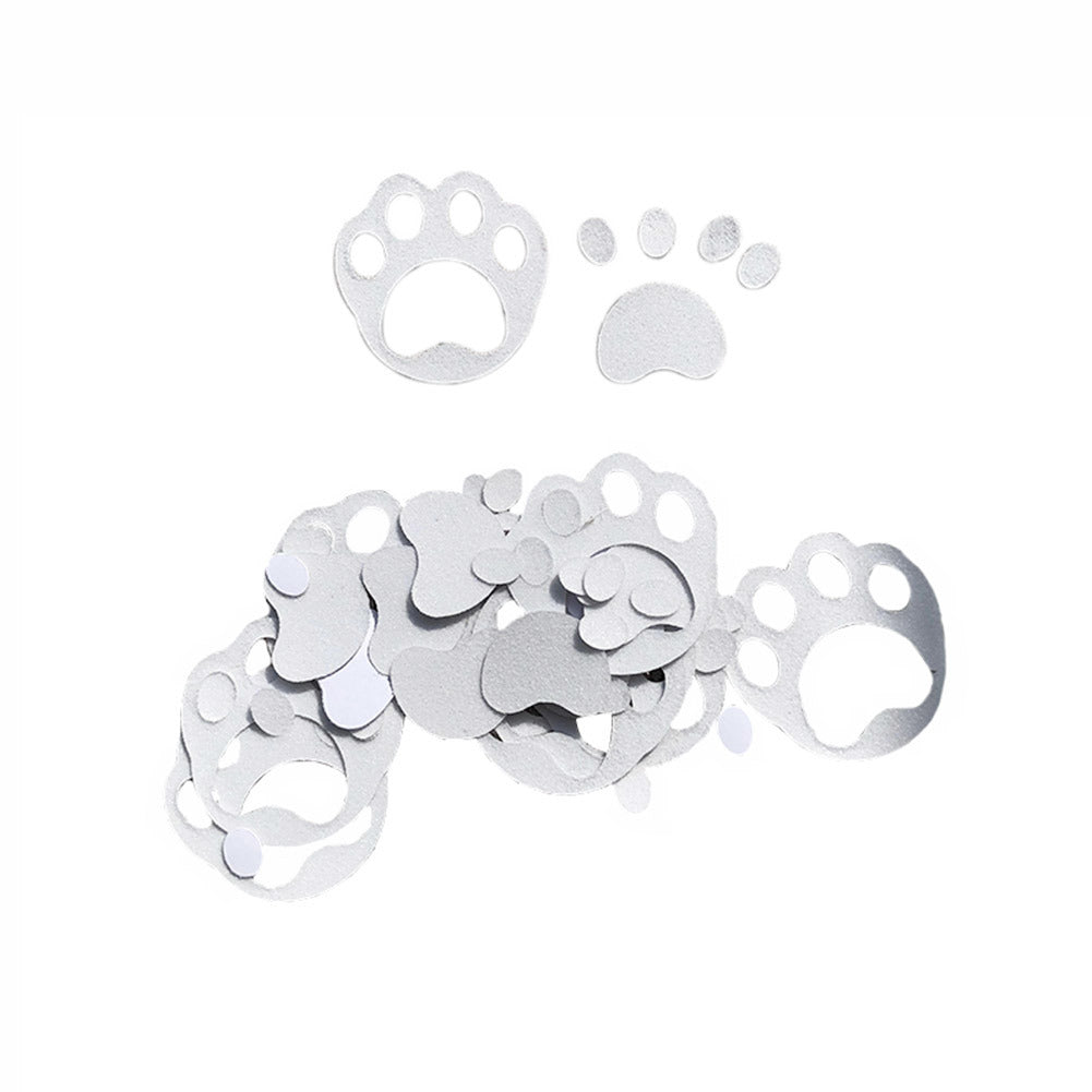 24 Sheets Cute Transparent Cat Paw Skateboard Grip Stickers Grit DIY Skateboard Scooter Grip Decals