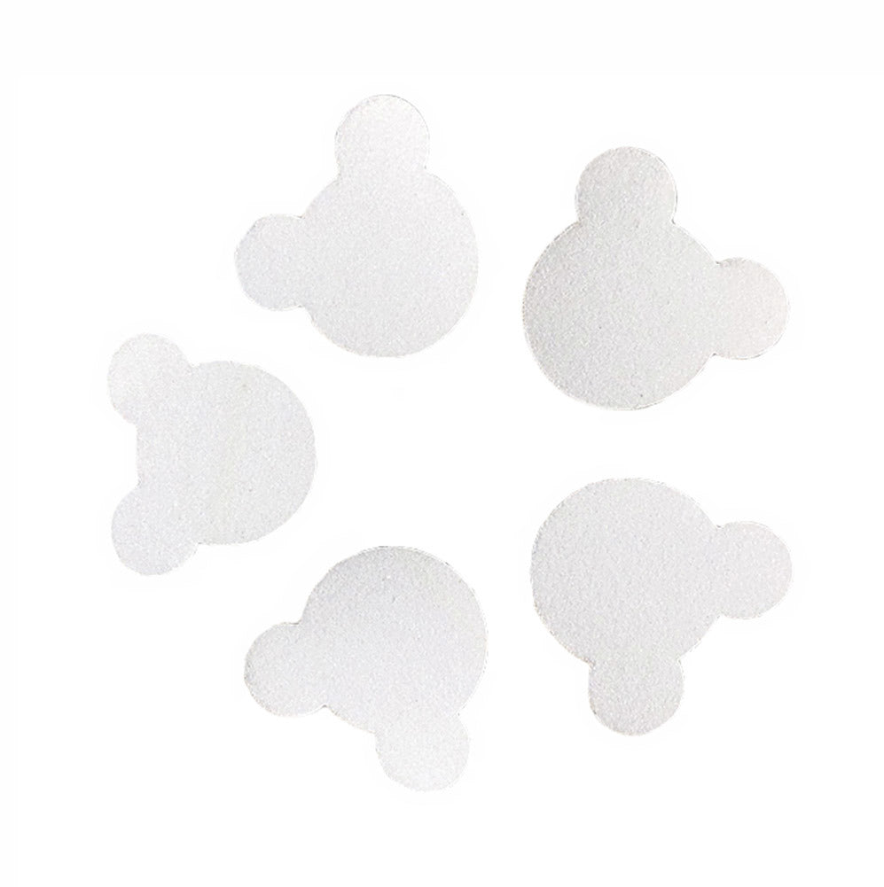 24 Sheets Cute Transparent Bear Skateboard Grip Stickers Grit DIY Skateboard Scooter Grip Decals