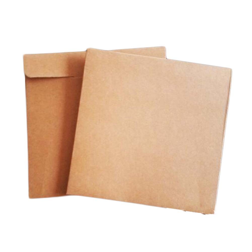 30 Pcs Blank Kraft Paper Disc Case CD Storage Envelope CD Paper Bag Organizer Wedding DVD Packaging