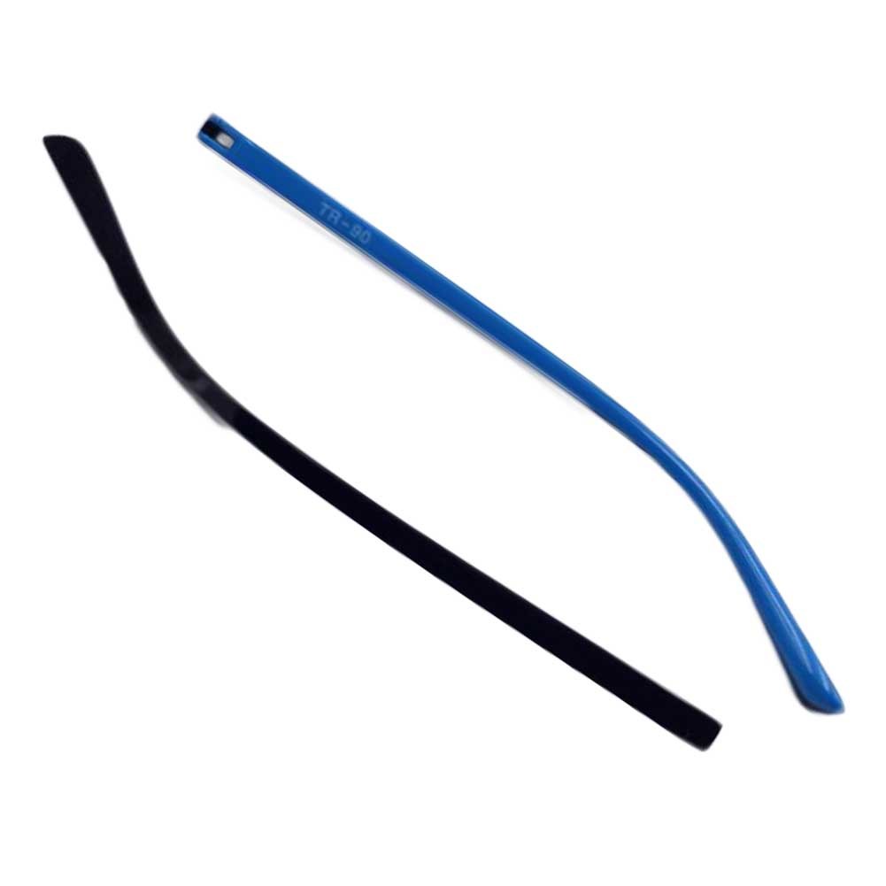 1 Pair Plastic Glasses Replacement Temple Eyeglasses Frame Temple, Blue Black