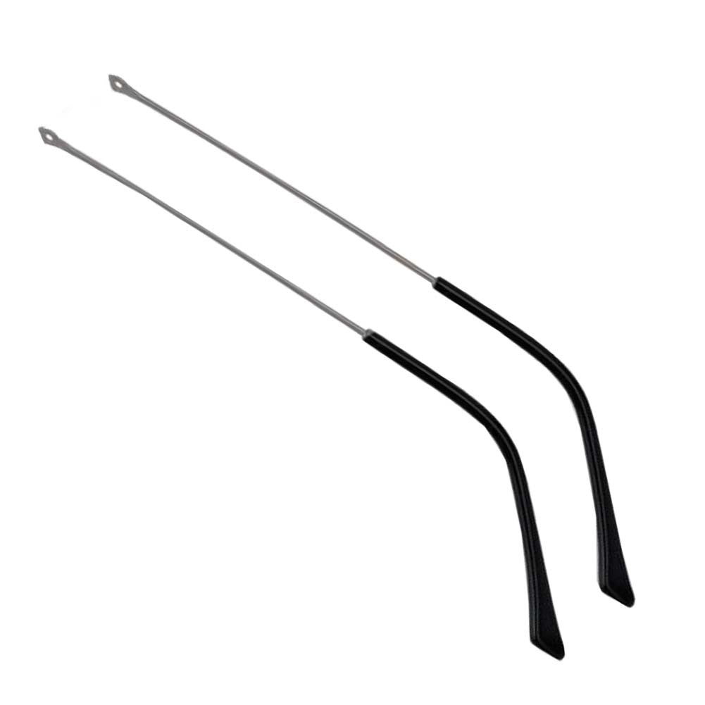 1 Pair Vintage Glasses Legs Metal Frame Temple Eyeglasses Replacement Arms, Grey