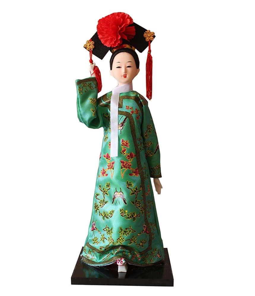 Traditional Chinese Silk Figurine Chinese Ancient Costume Doll Silk Doll #12