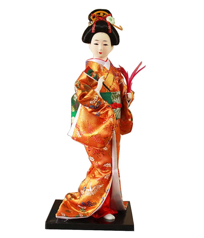 Japanese Geisha Doll Kimono Doll Oriental Doll Collectible Figurine Decor #41