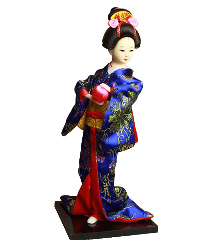 Japanese Geisha Doll Kimono Doll Oriental Doll Collectible Figurine Decor #42
