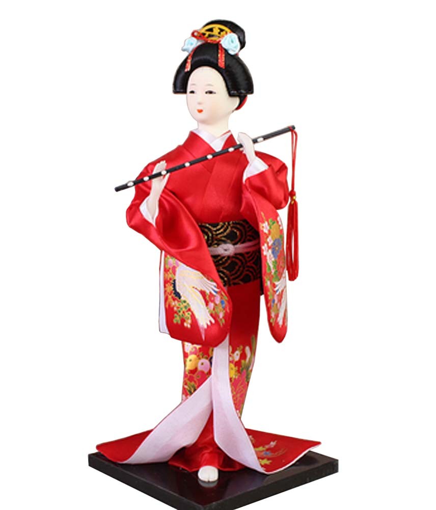 Japanese Geisha Doll Kimono Doll Oriental Doll Collectible Figurine Decor #11
