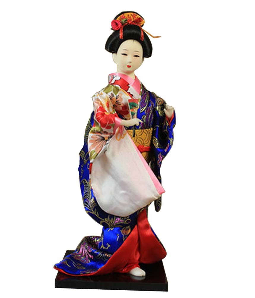 Japanese Geisha Doll Kimono Doll Oriental Doll Collectible Figurine Decor #26