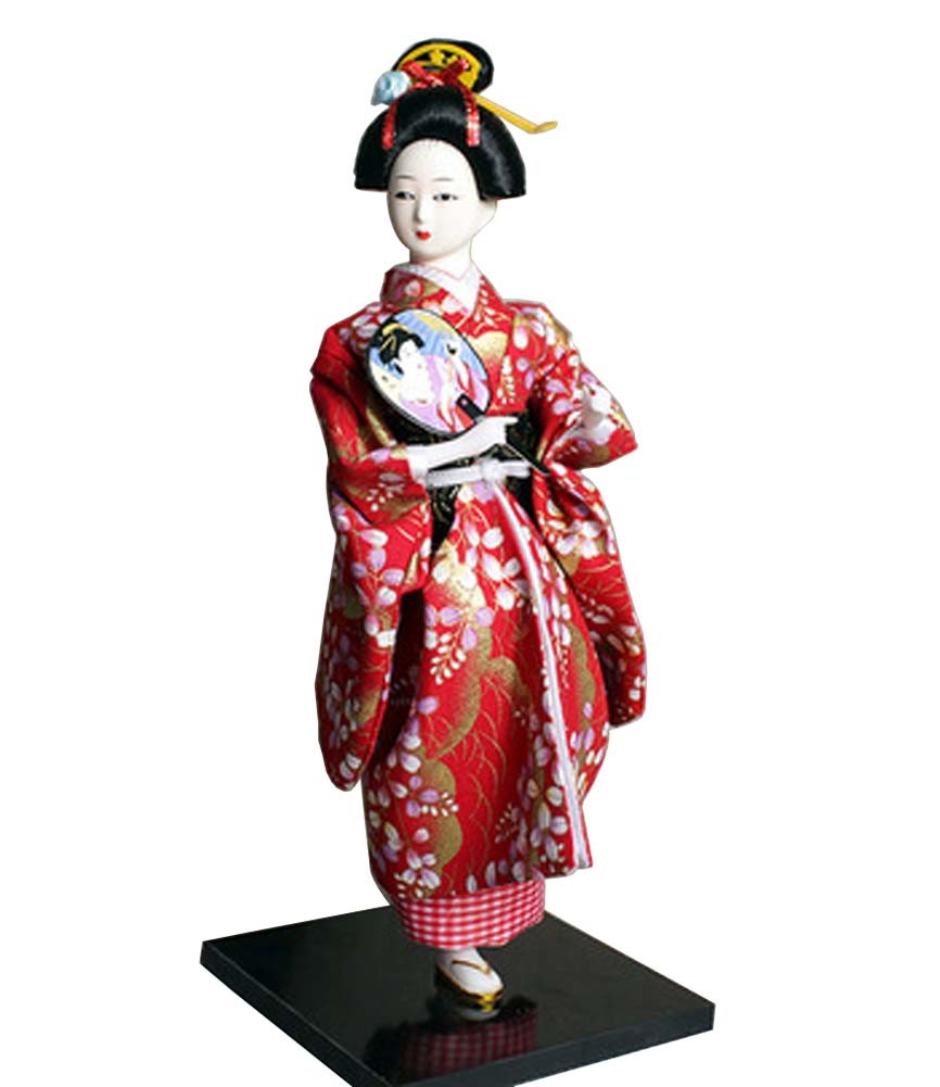 Japanese Geisha Doll Kimono Doll Oriental Doll Collectible Figurine Decor #28