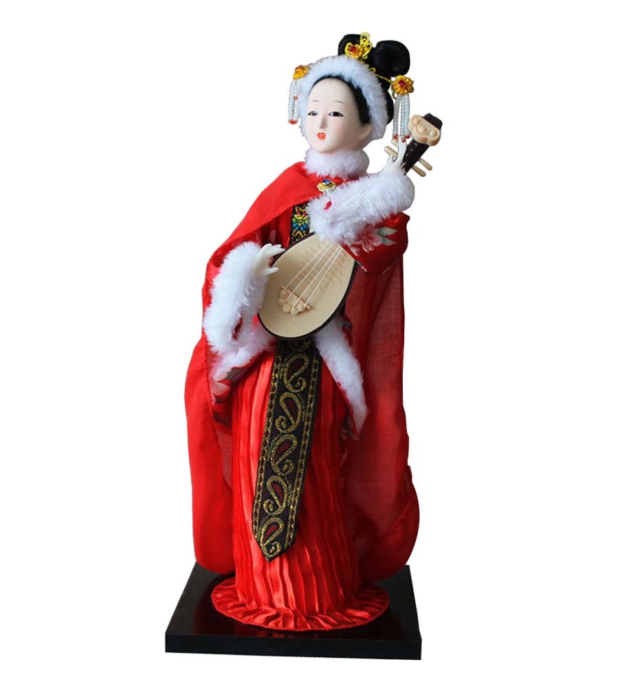 Traditional Chinese Silk Figurine Chinese Ancient Costume Doll Silk Doll #21