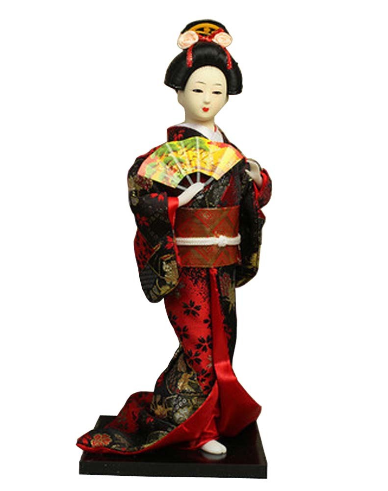 Japanese Geisha Doll Kimono Doll Oriental Doll Collectible Figurine Decor #20