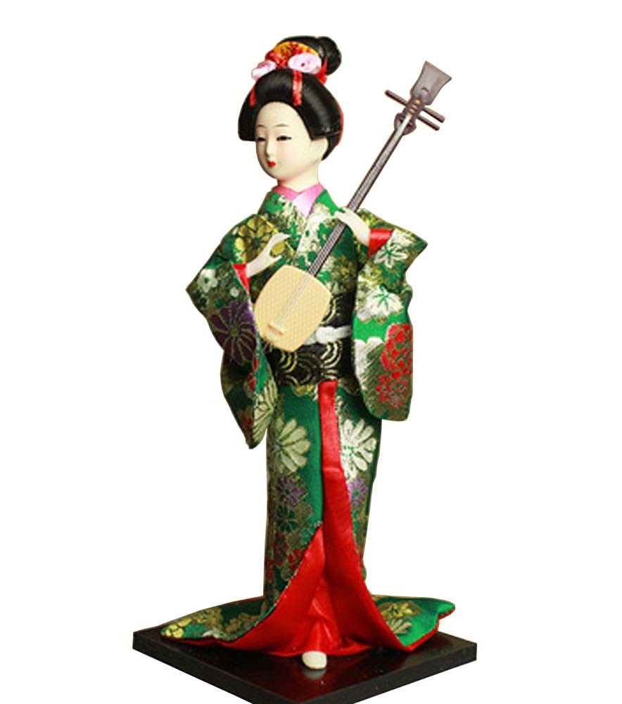 Japanese Geisha Doll Kimono Doll Oriental Doll Collectible Figurine Decor #01