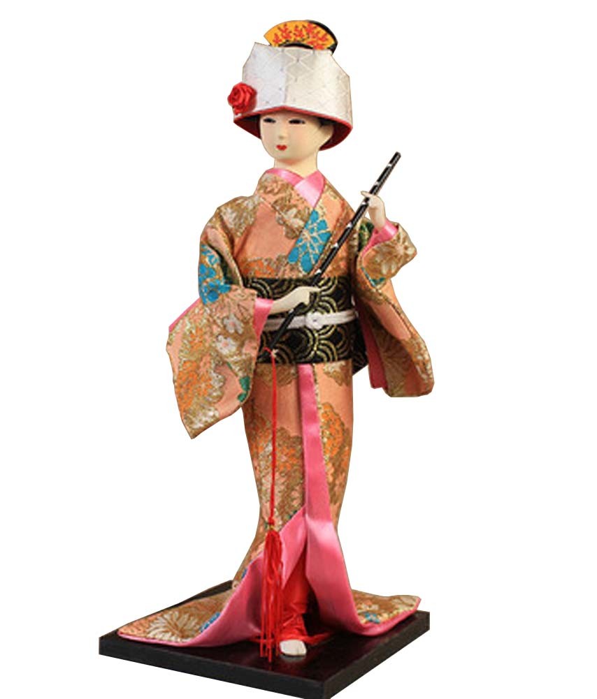 Japanese Geisha Doll Kimono Doll Oriental Doll Collectible Figurine Decor #39