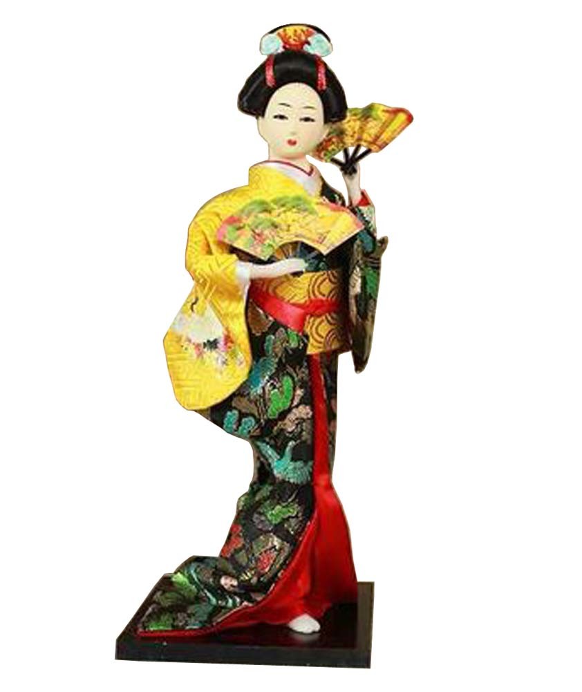 Japanese Geisha Doll Kimono Doll Oriental Doll Collectible Figurine Decor #23