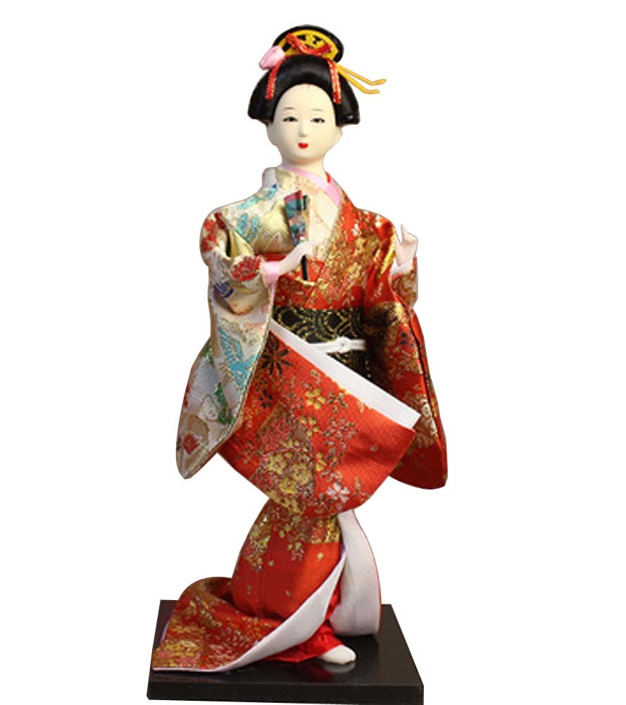 Japanese Geisha Doll Kimono Doll Oriental Doll Collectible Figurine Decor #25