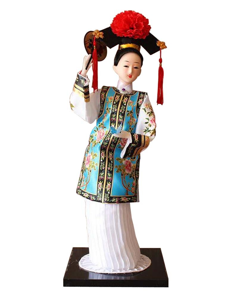 Traditional Chinese Silk Figurine Chinese Ancient Costume Doll Silk Doll #05
