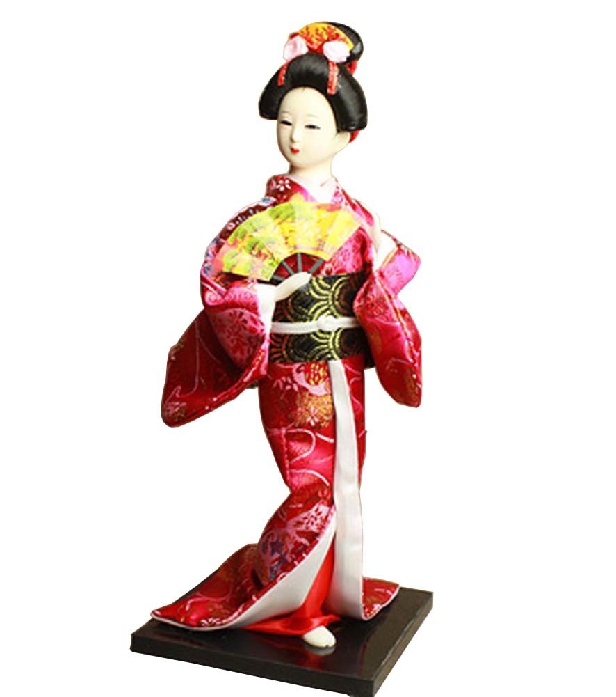 Japanese Geisha Doll Kimono Doll Oriental Doll Collectible Figurine Decor #18