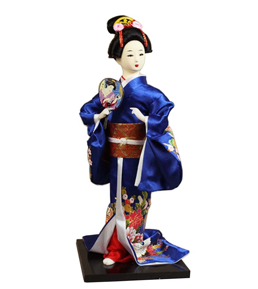 Japanese Geisha Doll Kimono Doll Oriental Doll Collectible Figurine Decor #30