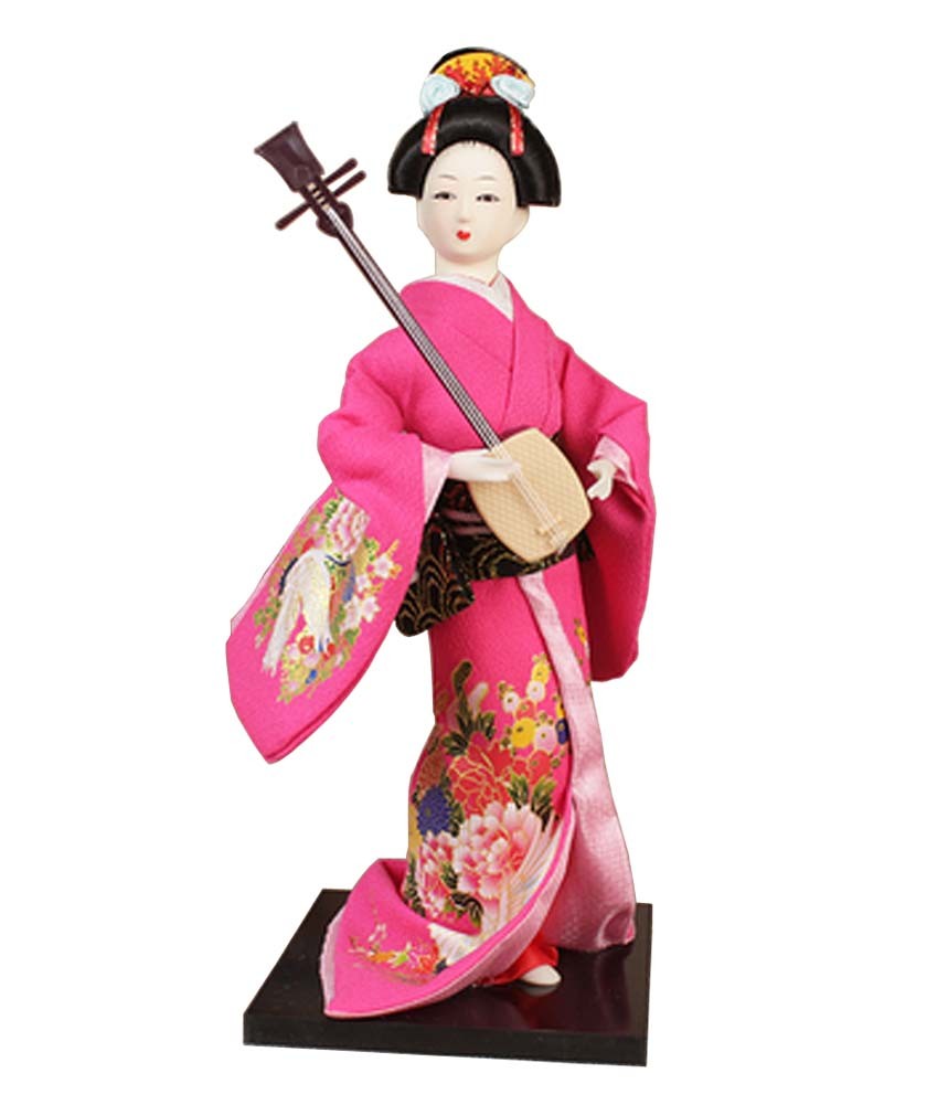 Japanese Geisha Doll Kimono Doll Oriental Doll Collectible Figurine Decor #07