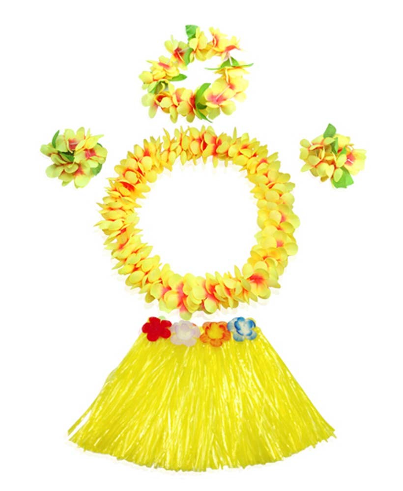 Hawaiian Hula Costumes Set Dance Dresses for Children