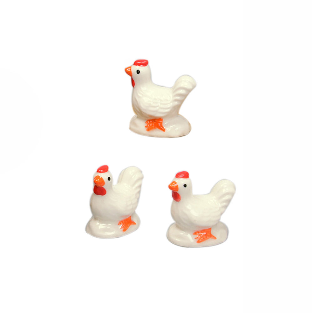 5Pcs Ceramics Hens Chopstick Holder Creative Animal Chopstick Spoon Fork Knife Rest