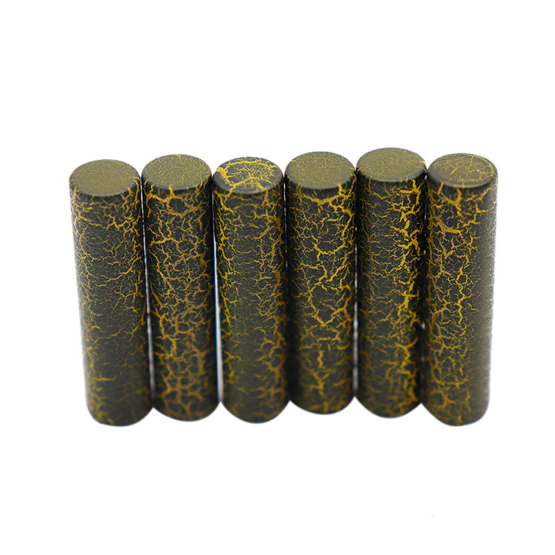 Weiou Factory Shoe Accessories Metal Shoulder Strap Shoe Ornament Yellow Cracked Metal Aglets