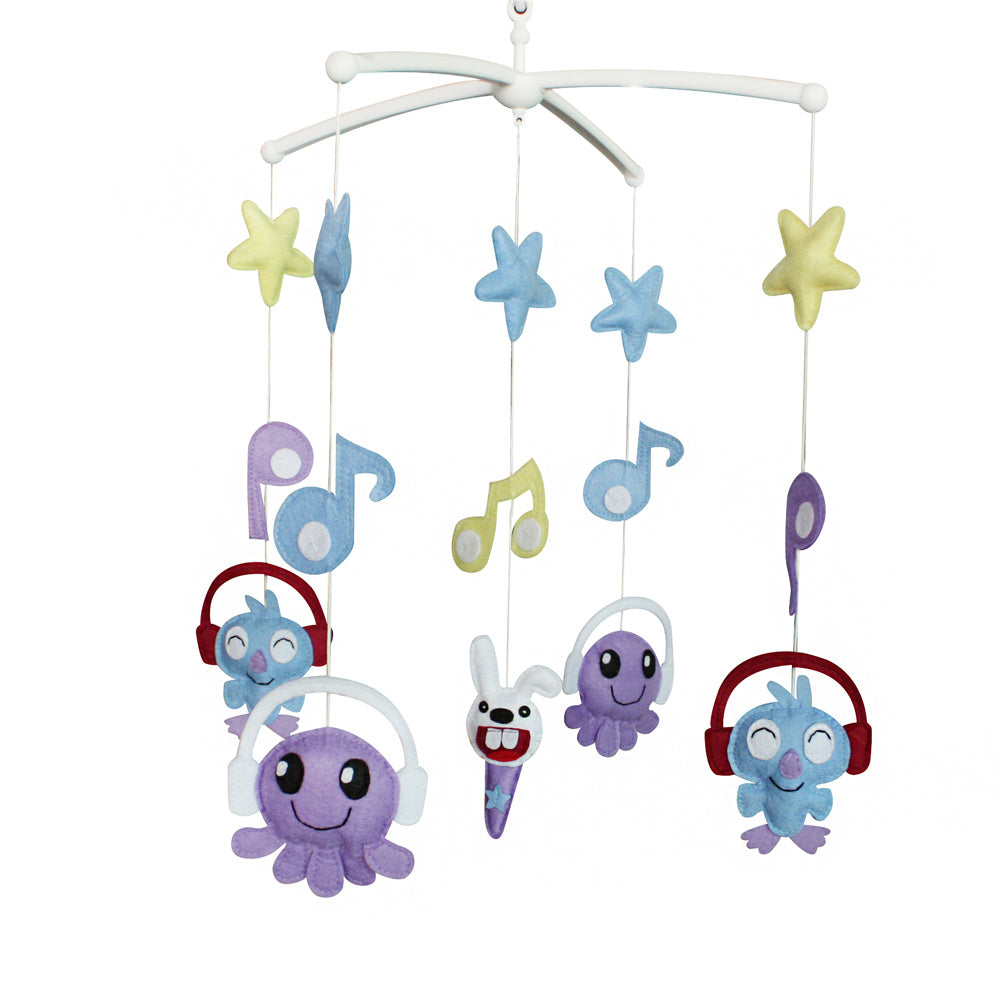 Animal Music Party Mobile Crib Baby Mobiles For Crib Funny