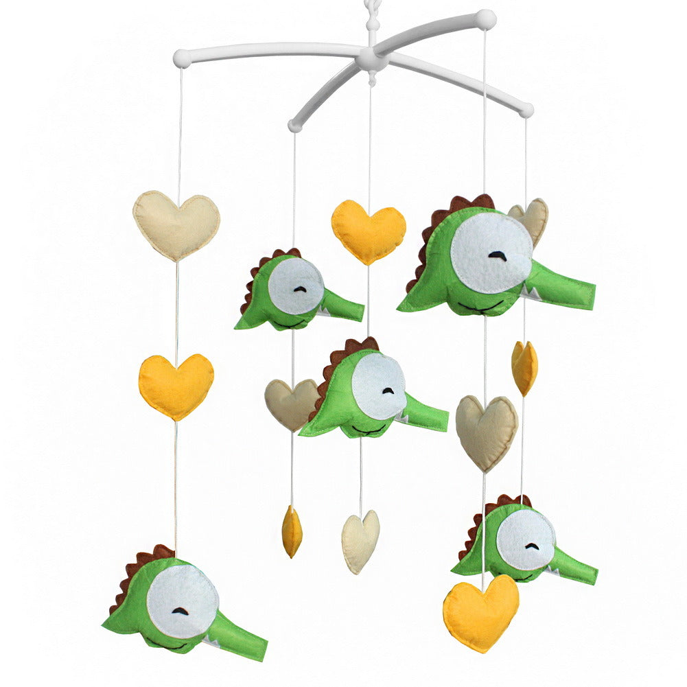 Cute Baby Musical Mobile with Crocodile Nursery Crib Musical Mobile