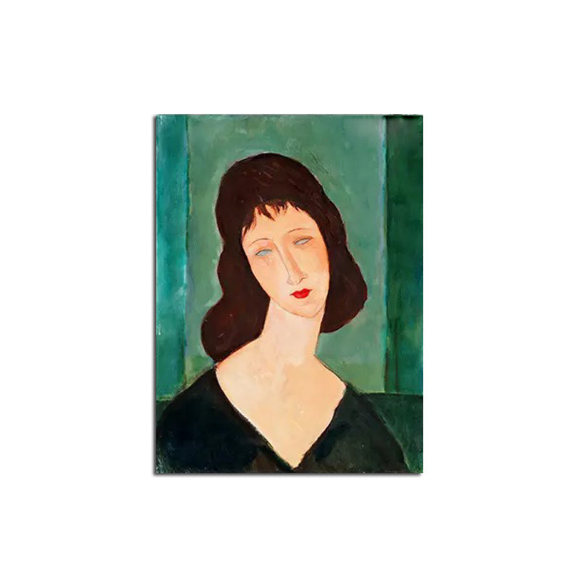 100% Hand Painted Abstract Oil Painting Wall Art Minimalist Retro Woman Picture Canvas Home Decor For Living Room Bedroom No Frame