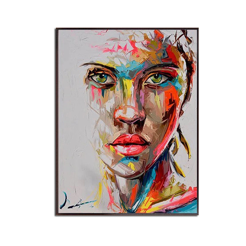 Ha's Art Top Selling Handmade Abstract Oil Painting Wall Art Modern Minimalist Fashion Figure Picture Canvas Home Decor For Living Room Bedroom No Frame