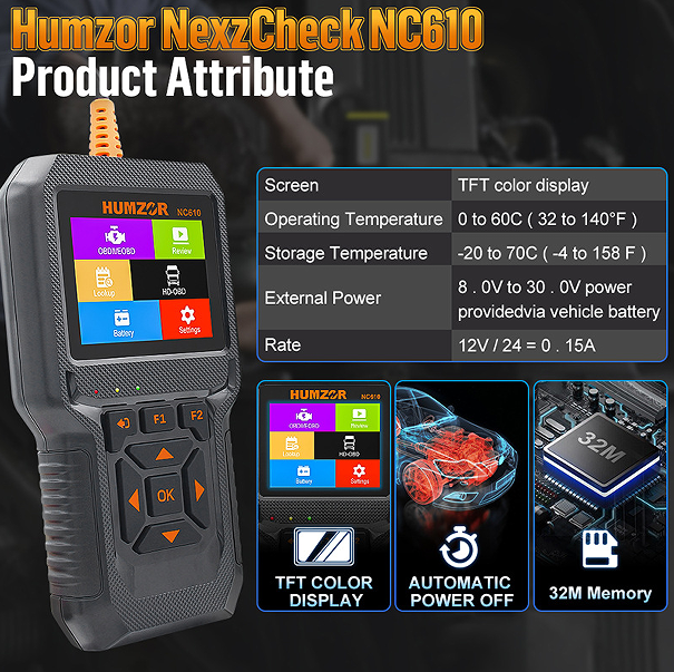 Gasoline car, diesel car integrated handheld code reader. Passenger vehicle / commercial vehicle engine fault diagnosis instrument