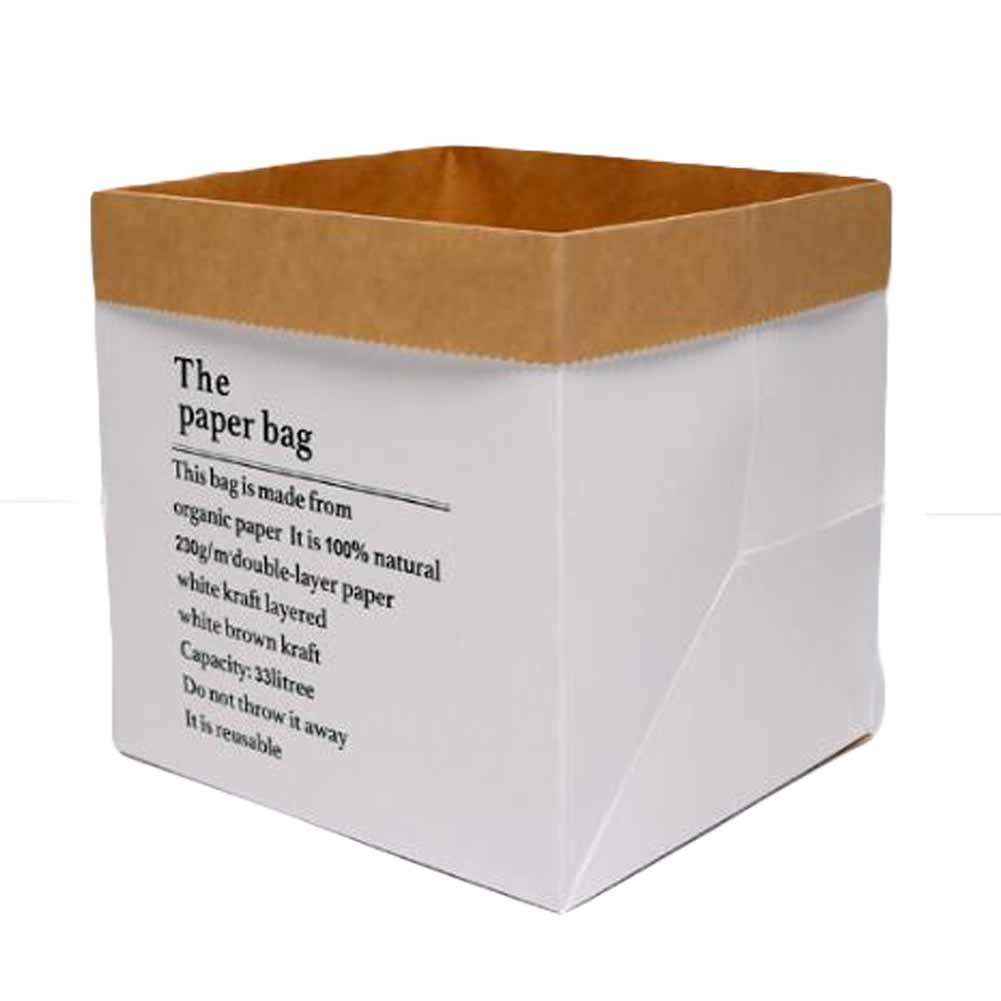 6 Pcs White Kraft Paper Dried Flower Wrapping Bags Gift Florist Bouquet Packaging Bags Paper Grocery Retail Bags without Handle