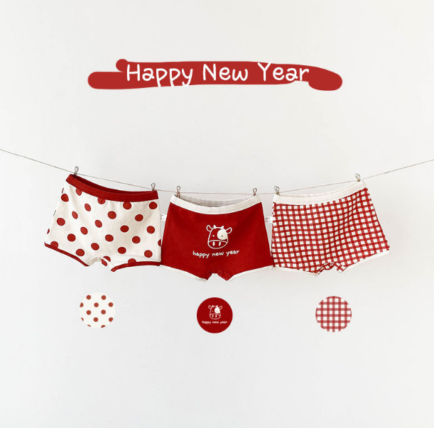 children's underwear. Cotton + fiber, girls triangle / flat horn underwear, boys flat horn / triangle underwear, three mixed wear, S/M / L / XL, 95-135cm height, 2-6 years old, class A