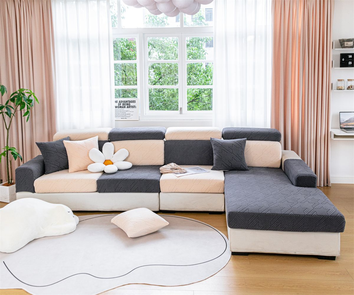 Elastic sofa cover, cushion cover, sofa hat, solid color sofa cover, all inclusive, all season universal cover, sofa cushion cover