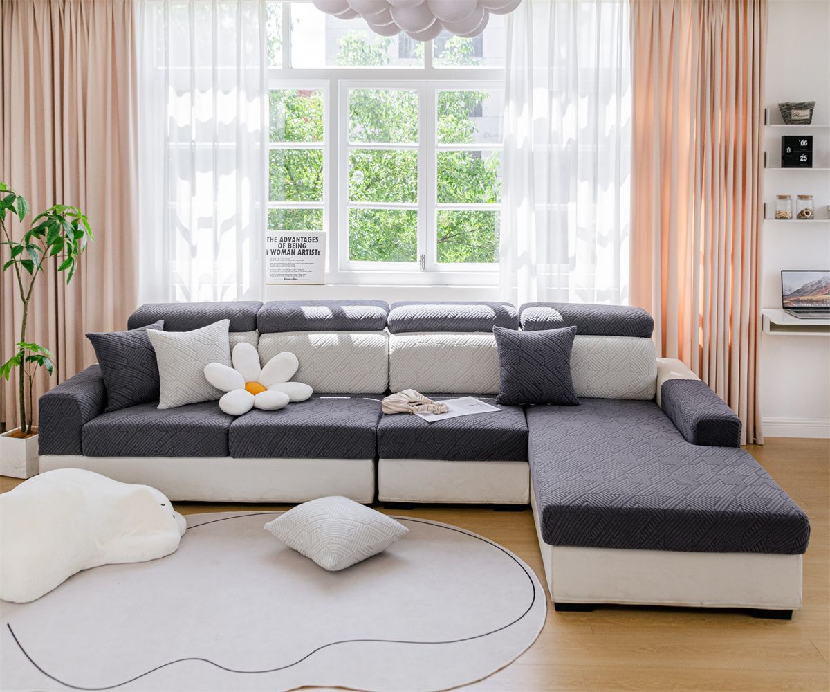 Elastic sofa cover, cushion cover, sofa hat, solid color sofa cover, all inclusive, all season universal cover, sofa cushion cover