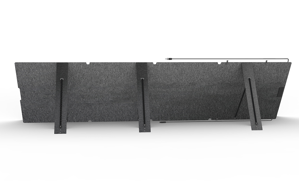 Outdoor mobile solar power generation panel 200W (4 fold integrated laminated belt bracket), IP67, battery conversion efficiency 24%,5V/3A,9V/1.5A, MC