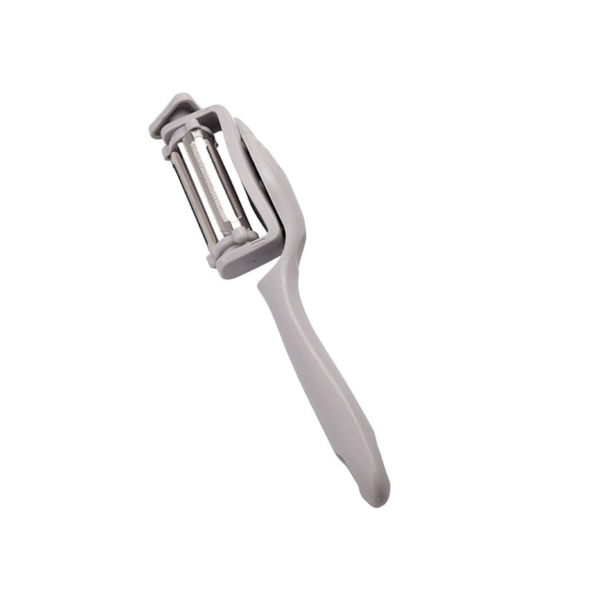 Multifunctional Stainless Steel Rotary Peeler 3in1 with Plastic Handle Vegetables Fruit Peelers Straight, Serrated and Julienne Peelers Kitchen Gadget Tool