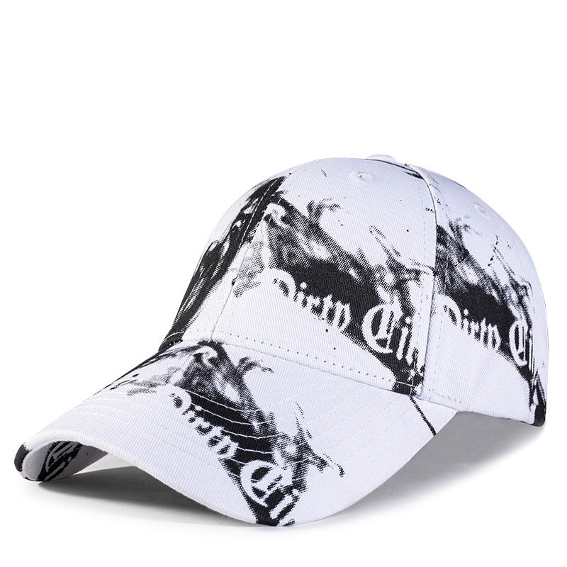 Summer Cloudy Cotton Baseball Hat for Men and Women Korean graffiti cap for teenagers