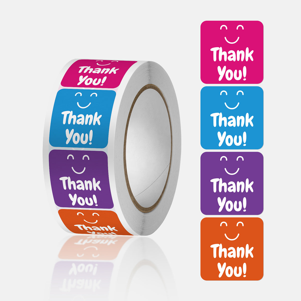500pcs/roll Thank You Stickers Roll; 2.5x2.5cm Thank You Stickers Lables for Baking Packaging; Envelope Seals; Small Business