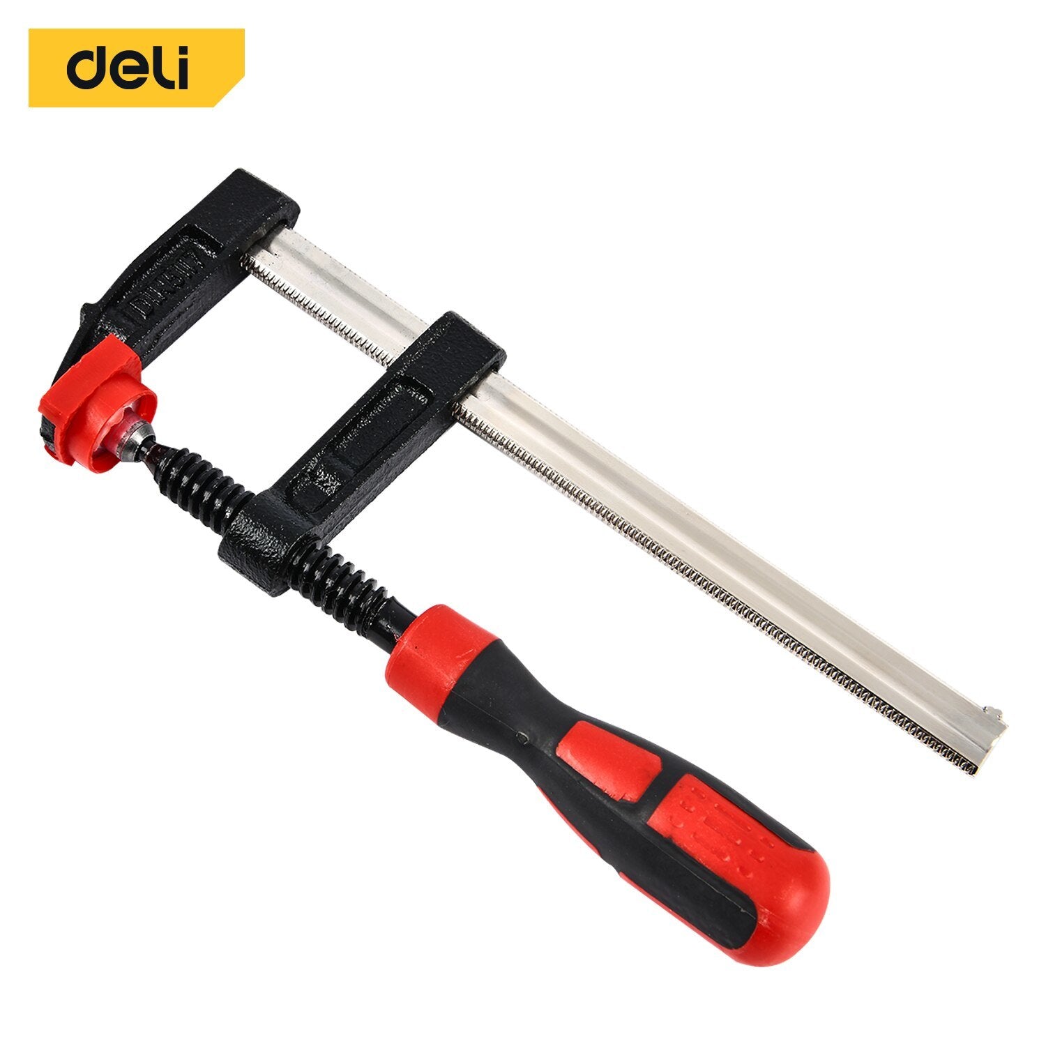 Deli Heavy Duty F Clamp For Woodworking Metal Fixing Clamp High Strength Carpentry Clamps Hand Tools 50 X 150mm 2000N