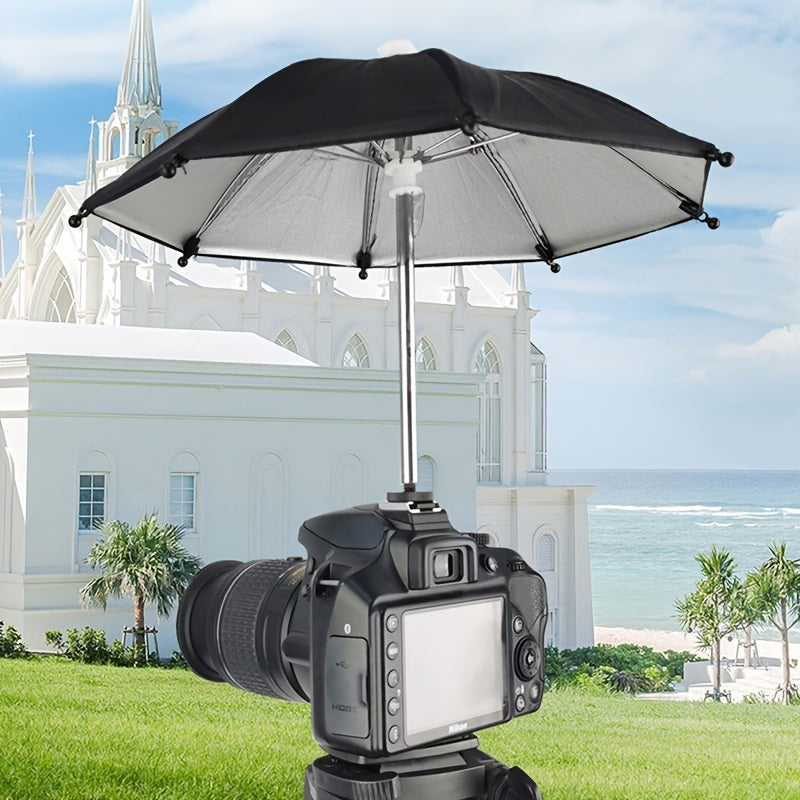 Black Dslr Camera Umbrella Sunshade Rainy Holder For General Camera Photographic; A Rainproof; Sunscreen; Hot Boots Umbrella For The Camera