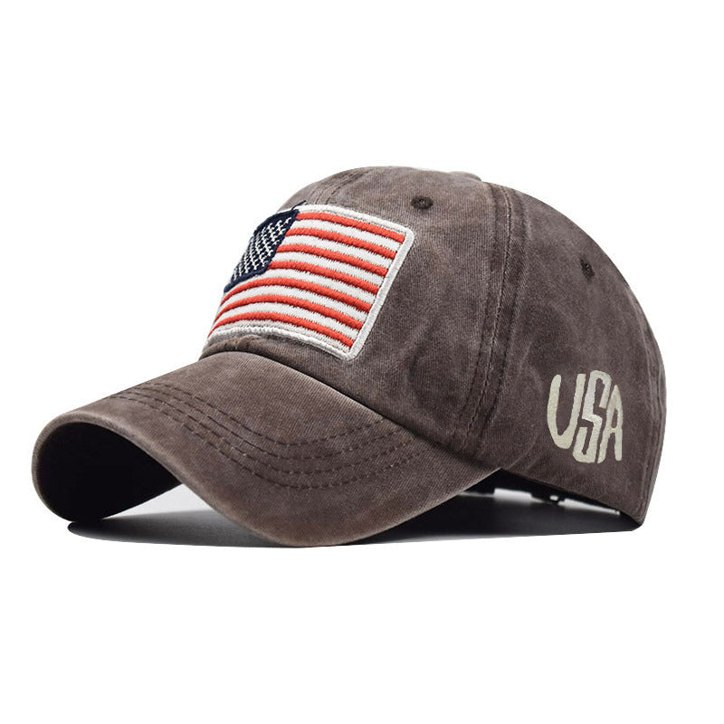 Fashion American Flag Camouflage Baseball Cap Men's Women's Rebound Cap Army Bone Truck Driver High Quality Gorras