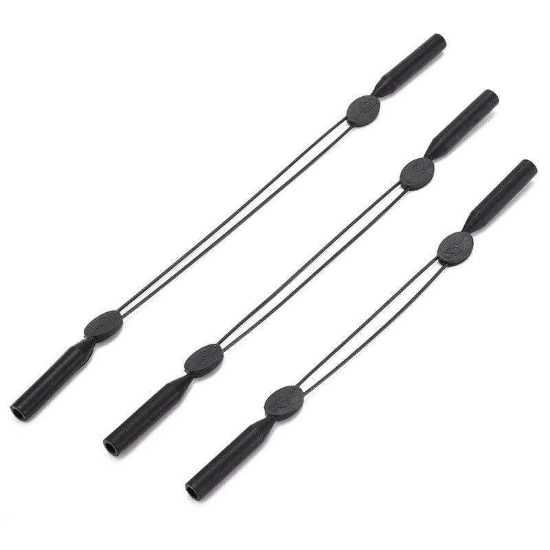 Glasses rope strap adjustable glasses rope sports glasses anti-skid ear hook to prevent eyes from falling silicone anti-skid sleeve