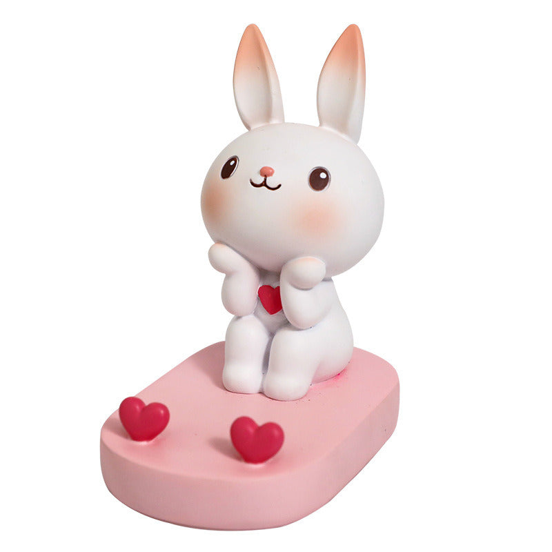 Easter Cute Pink Rabbit Phone Holder For Most Phones Waterproof Phone Holder