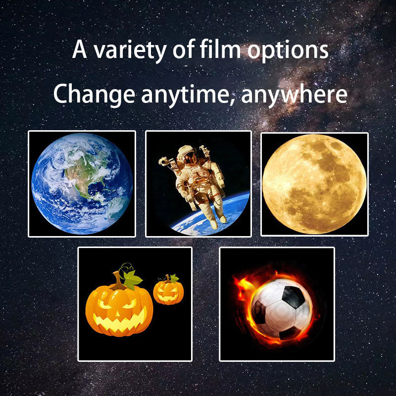 Lunar Moon Projection Lamp Starry Sky Lamp Bedroom Night Lamp Projection Background Lamp