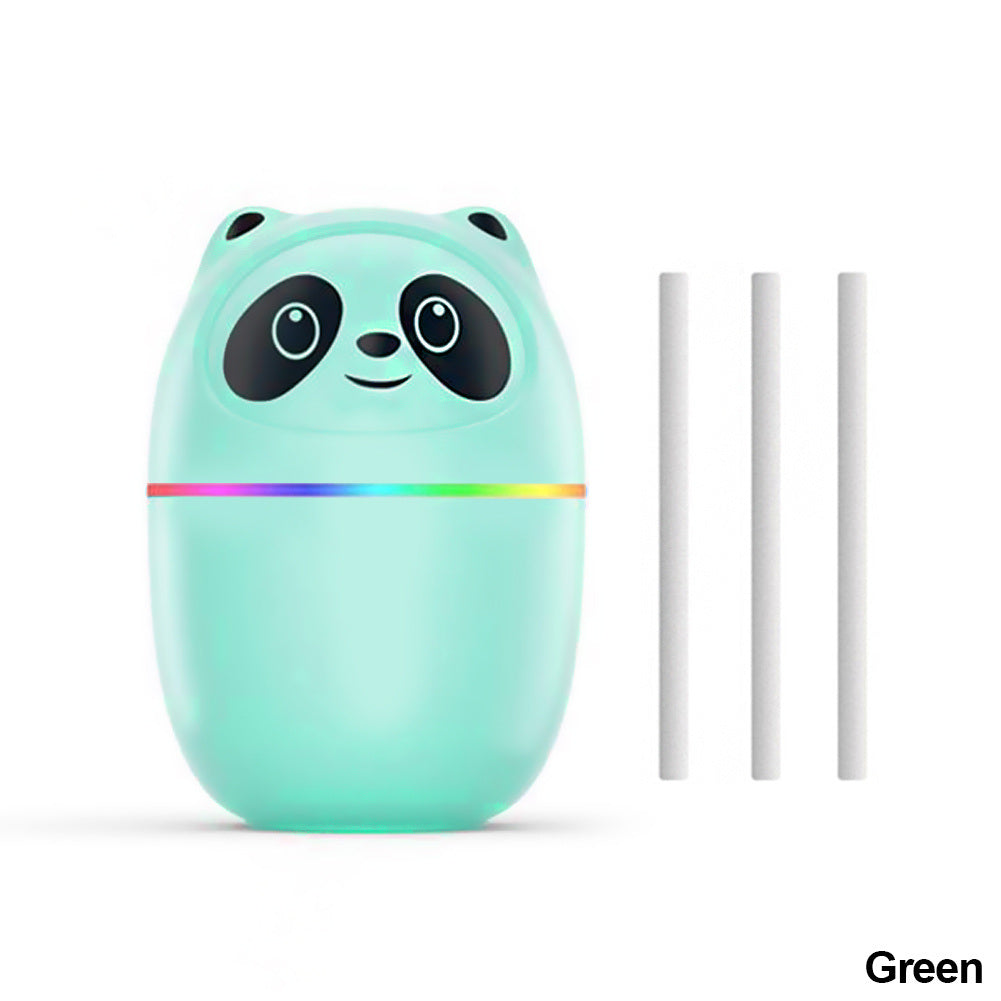 Desktop USB Mini Panda Air Humidifier & 3 Cotton Swabs
