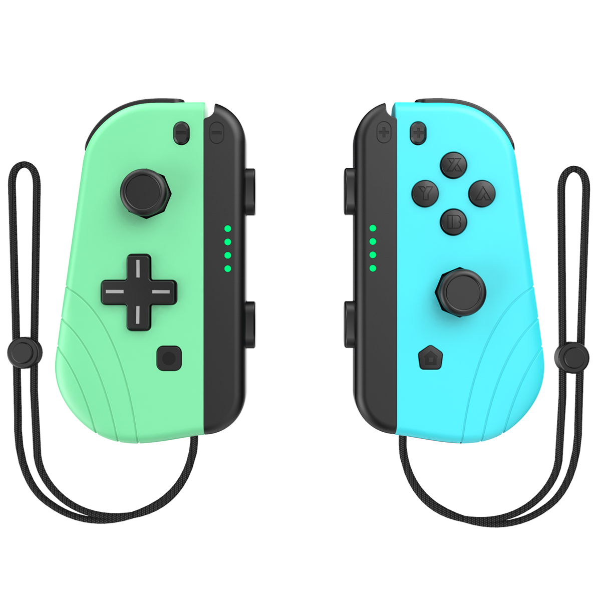 Replacement For Joycon Controllers With Grip Dual Shock Wake-Up Plug And Play; (L/R) Controller Compatible For Nintendo Switch; Including Waking Up Function And NFC For NS